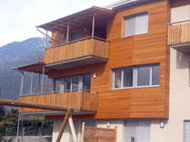 Ferienwohnungen in Algund Riemenschalung Lärche